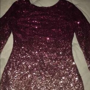 Ombré sequin prom/party/cocktail dress